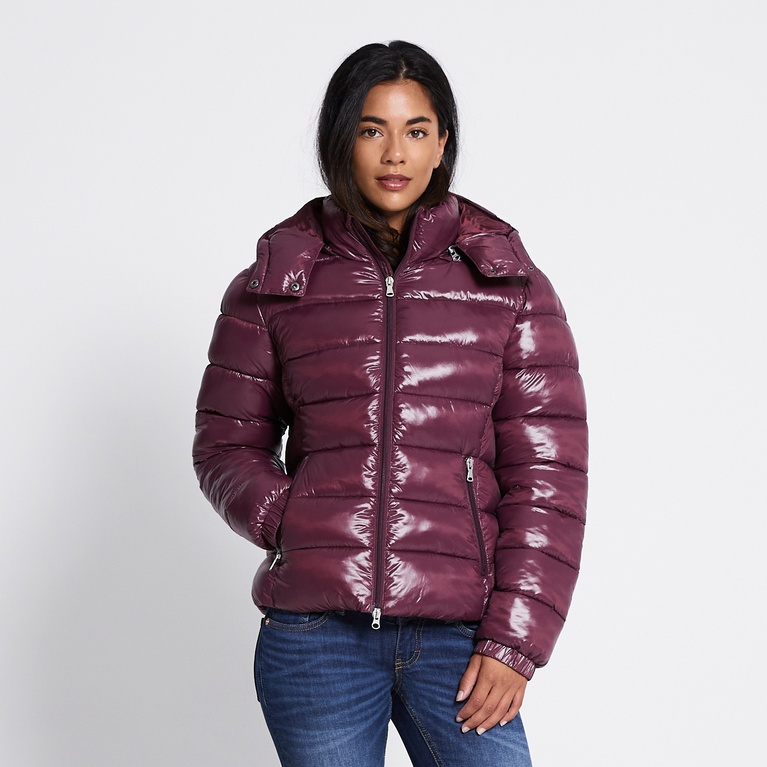 Short puffer jacket "Nikki" Aubergine